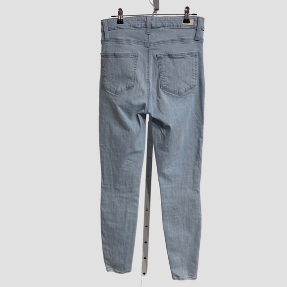 PAIGE MARGOT ANKLE  LIGHT-WASH DENIM-PANTS  HIGH-WAIST SKINNY JEANS - Picture 6 of 12